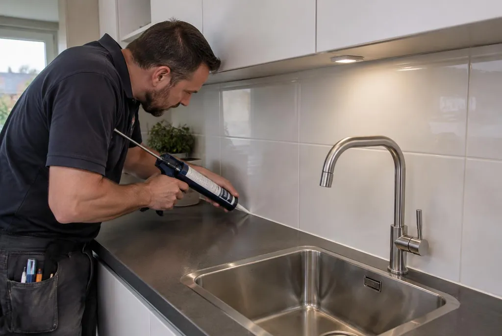 Kitbedrijf Almere – replacing kitchen sealant